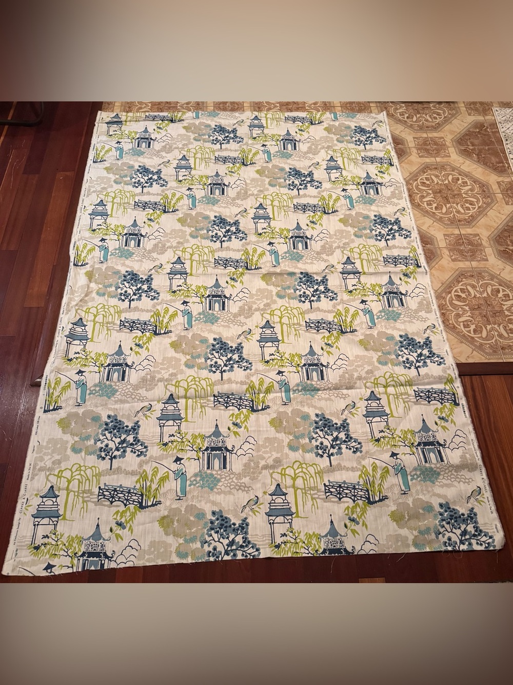 Clarke & Clarke Designer Fabric called Pagoda